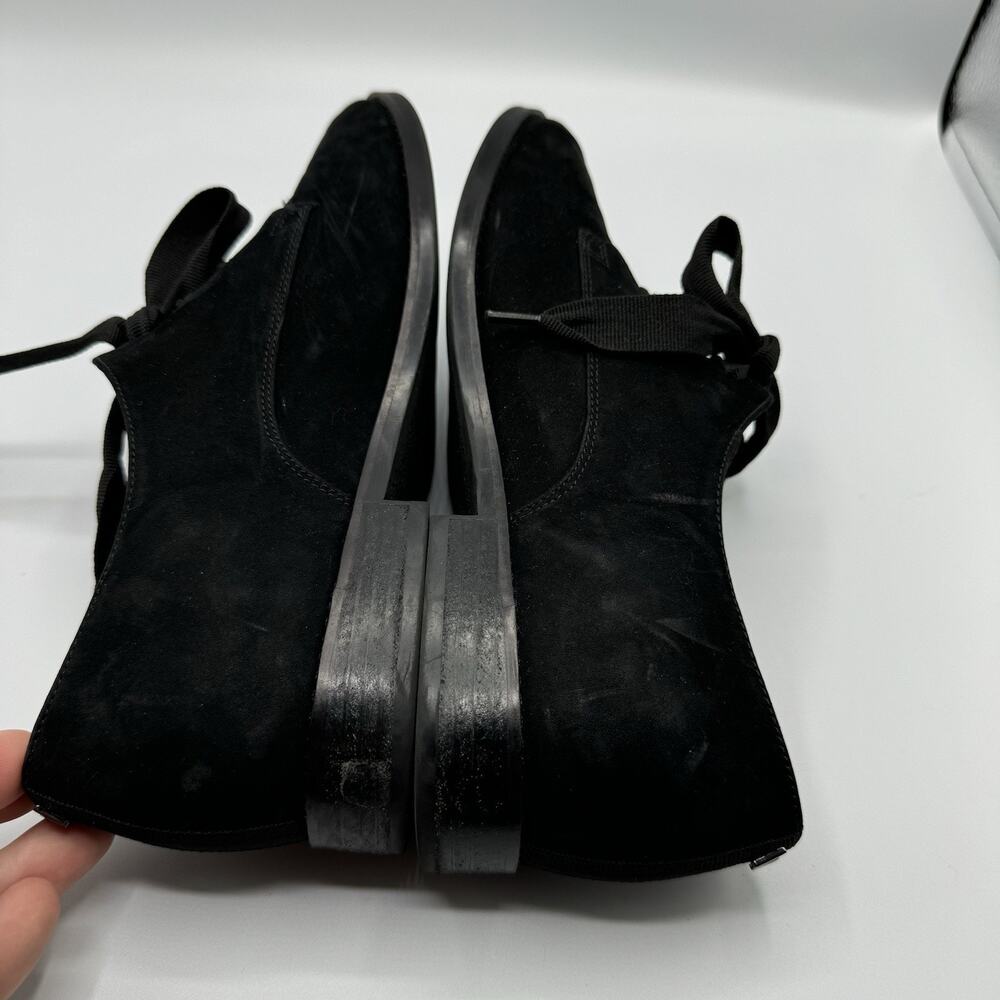 VIONIC Evelyn Black Nubuck Lace Up Flat Oxfords Size 9 - Picture 3 of 8
